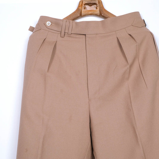 Suitsupply, tan straight trousers, size 33'', made to measure