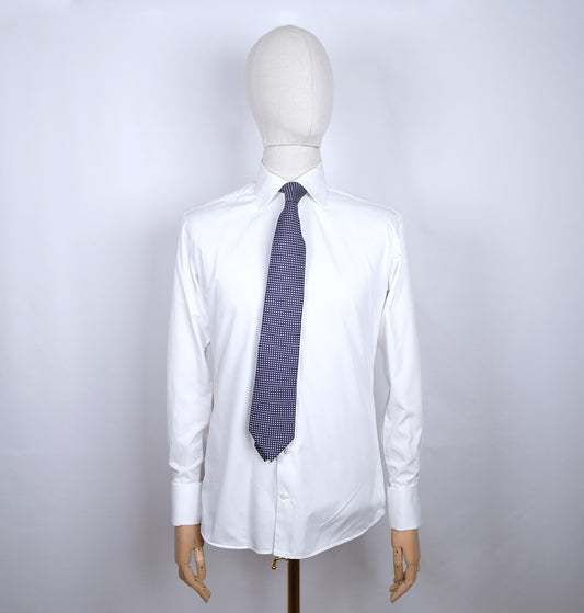 Suitsupply, white collar shirt, size 15.5, French cuffs