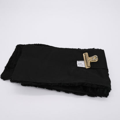 Black swakara fur scarf, karakul sheep material