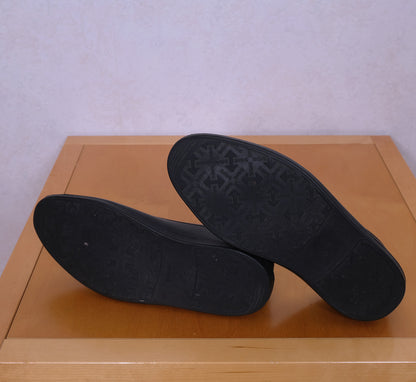 Swims, mustat kalossit, koko L, violetti vuori