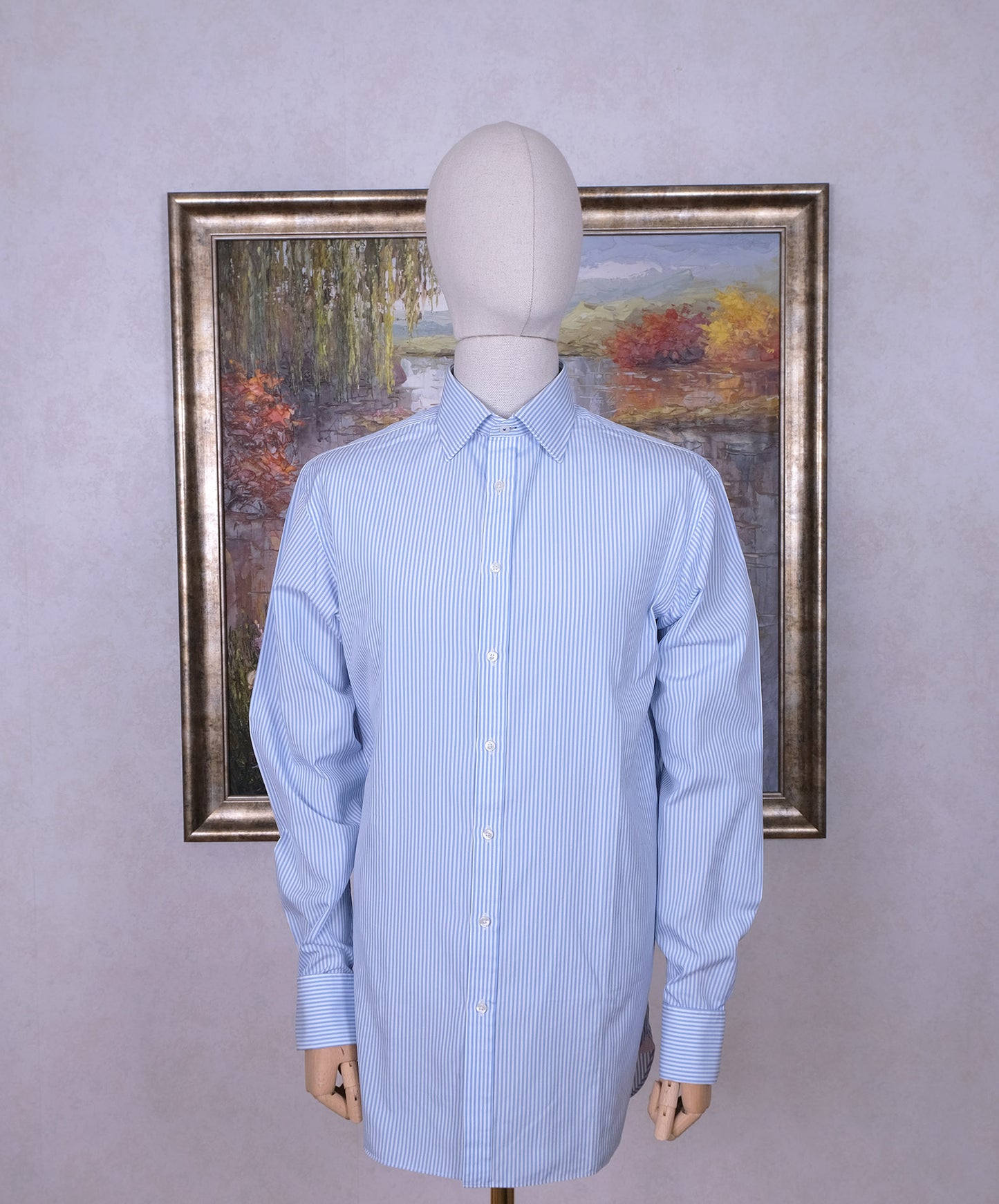 Thomas Pink, sininen pukupaita, koko 42, tehty Britanniassa