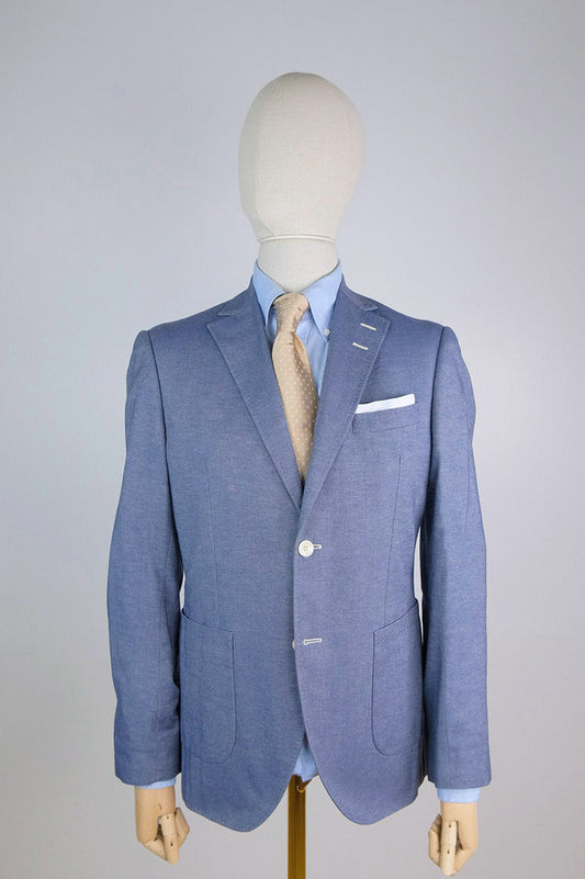 Tiger of Sweden, blue cotton jacket, size 48EU, slim
