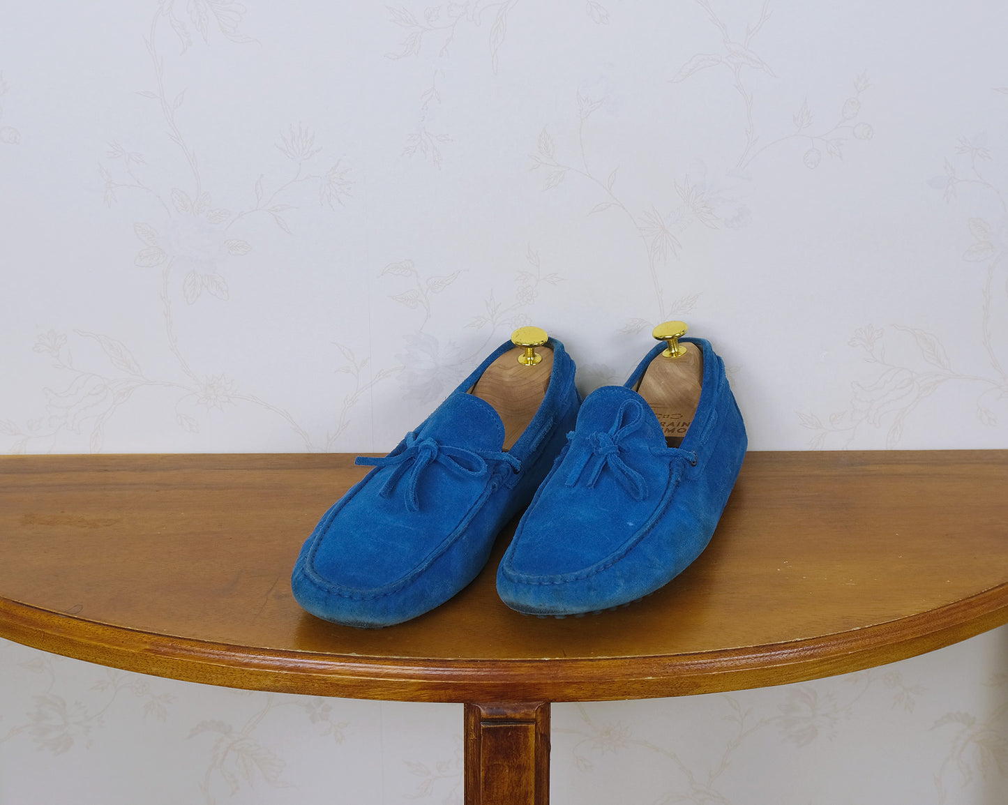 Tod's, siniset ajokengät, koko 42, mokkanahkaa, Gommino