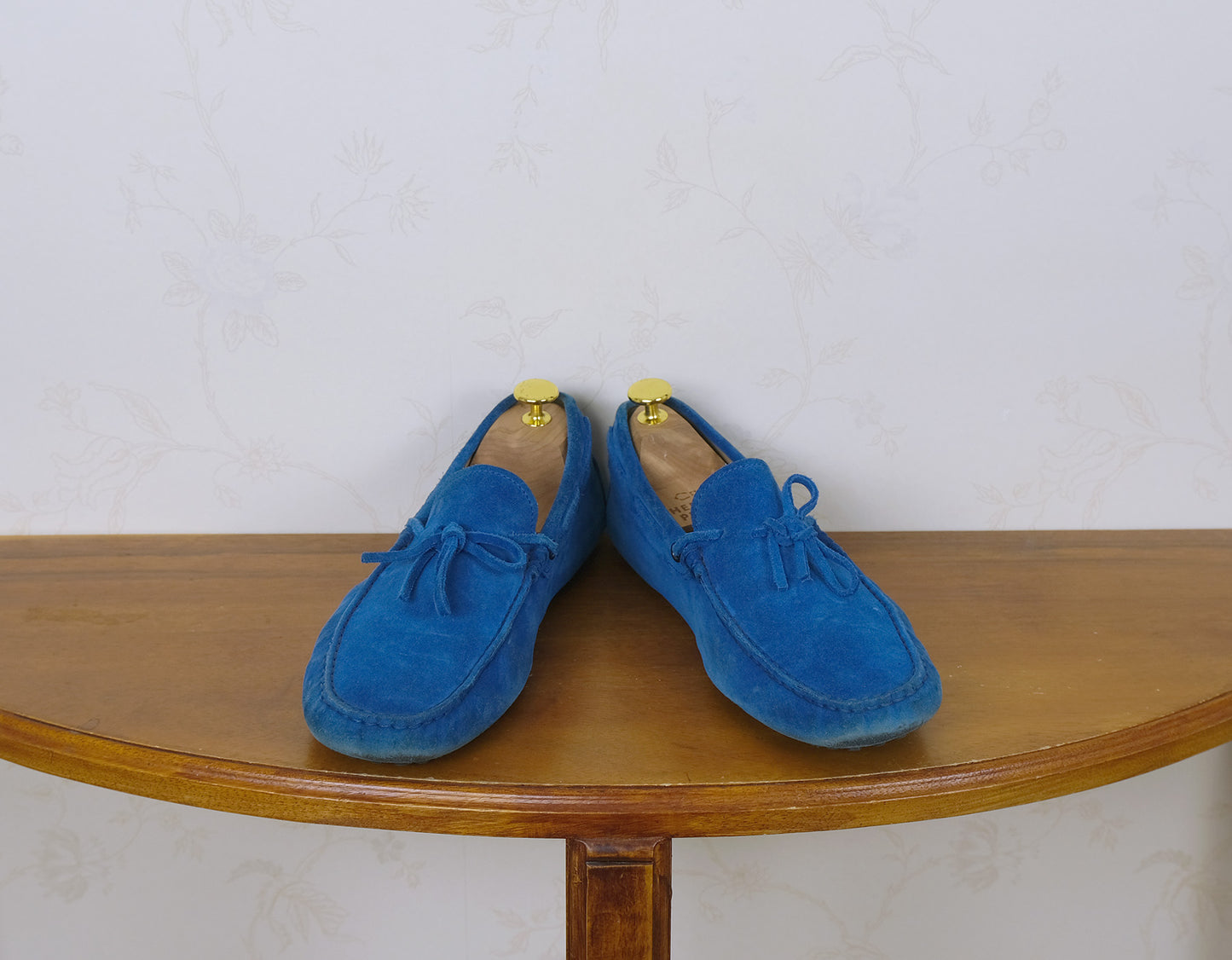 Tod's, siniset ajokengät, koko 42, mokkanahkaa, Gommino
