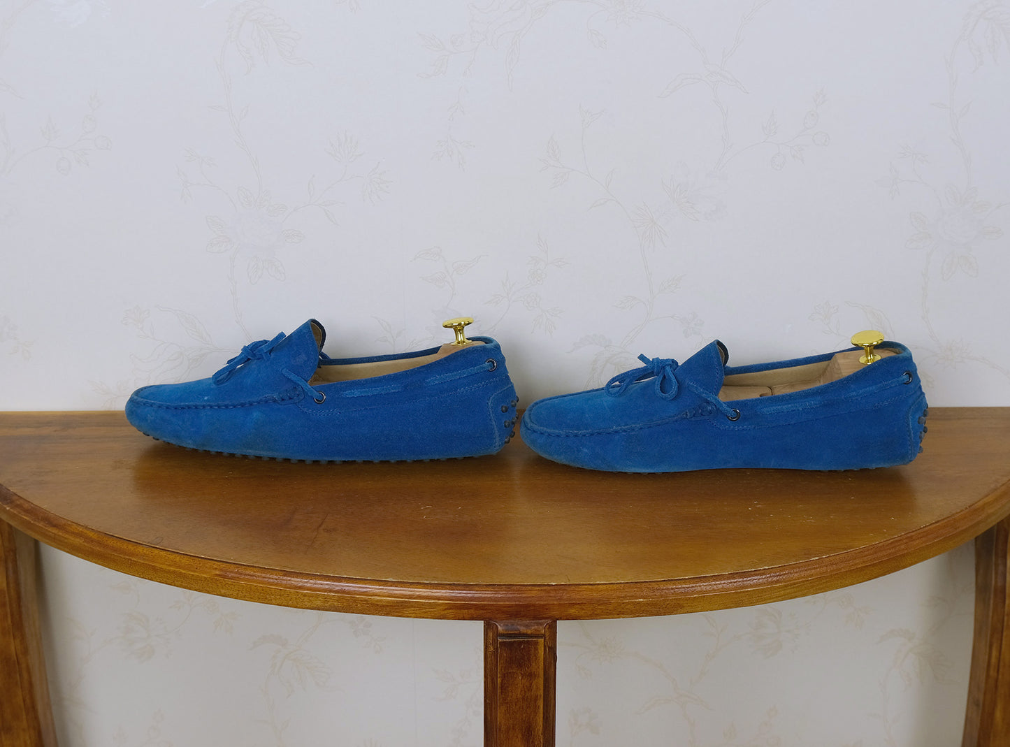 Tod's, siniset ajokengät, koko 42, mokkanahkaa, Gommino