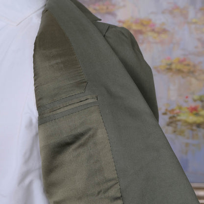 Tommy and Giulio Caraceni, green cotton jacket, size 36UK, made for the fashion designer Valentino