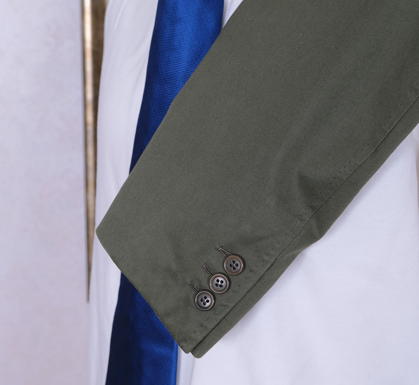 Tommy and Giulio Caraceni, green cotton jacket, size 36UK, made for the fashion designer Valentino
