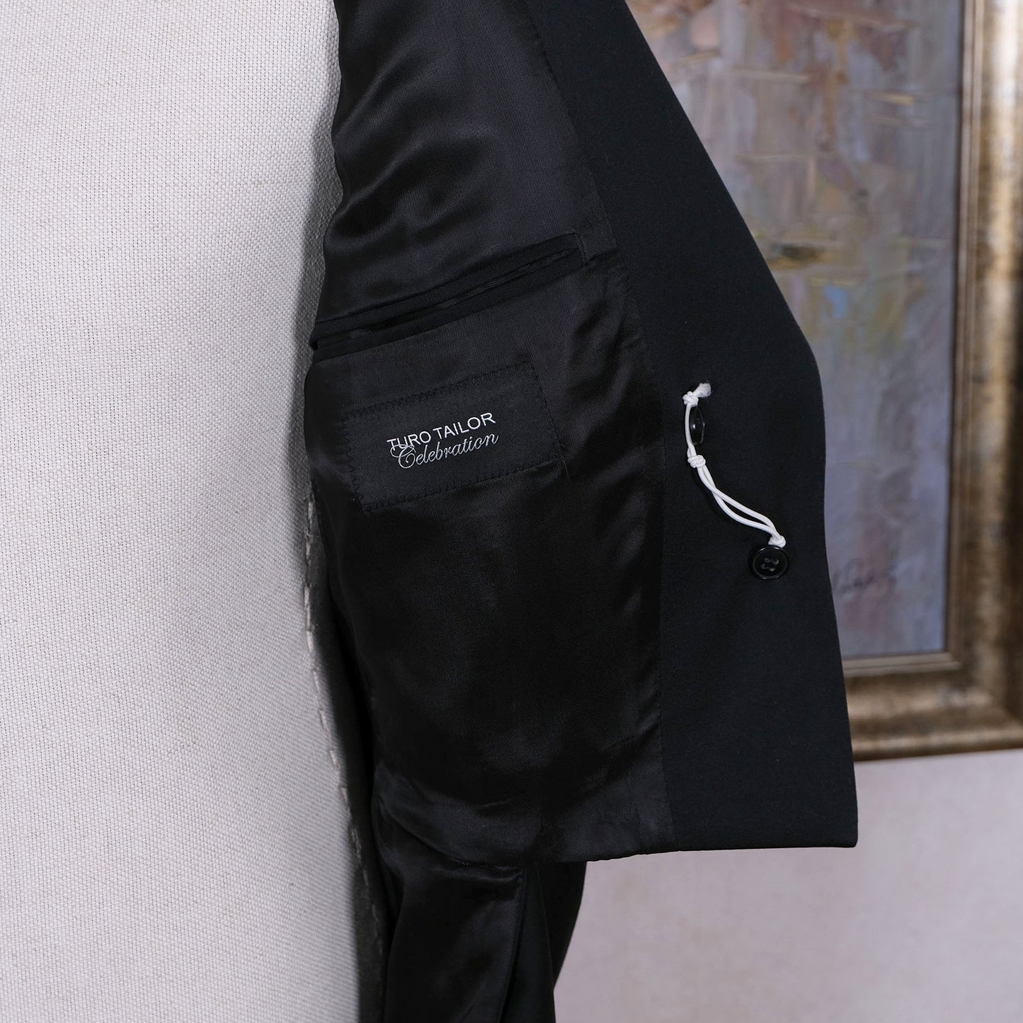 Turo Tailor, perinteinen frakki, koko 50, villakangas