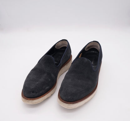 Alfred Sargent, blue suede loafers, size 42EU, thicker rubber sole