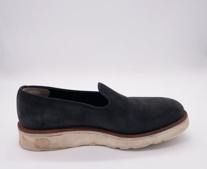 Alfred Sargent, blue suede loafers, size 42EU, thicker rubber sole