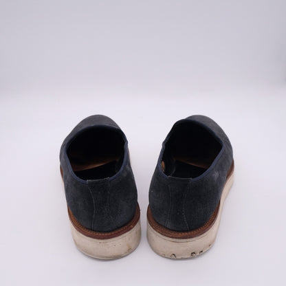 Alfred Sargent, blue suede loafers, size 42EU, thicker rubber sole
