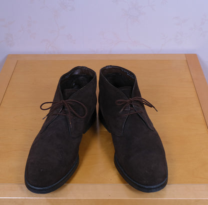 Bally, ruskeat talvikengät, koko 45 chukka-malli, turkisvuori