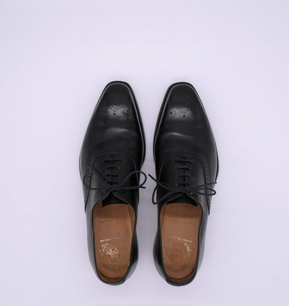 Crockett and Jones, black dress shoes, size 43EU, rubber soles