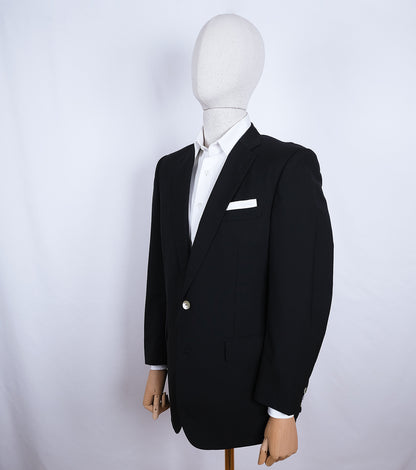 Gieves & Hawkes, musta klubitakki, koko 50, helmiäisnapit