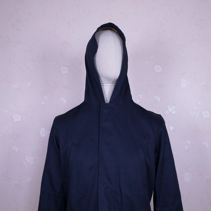 Gloverall, sininen sadetakki, koko S, tehty Englannissa