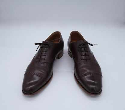 John Lobb, tummanpunaiset pukukengät, koko 42, keräilymalli