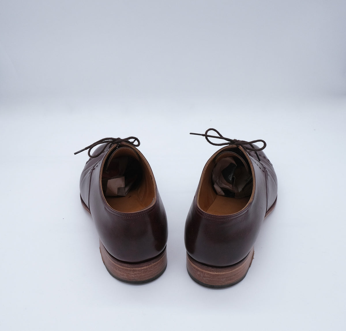 John Lobb, tummanpunaiset pukukengät, koko 42, keräilymalli