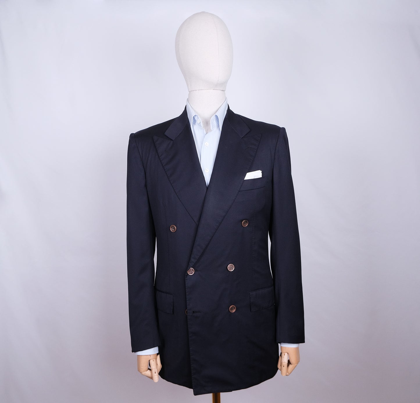 Kiton, sininen klubitakki, koko 50, käsintehty Napolissa