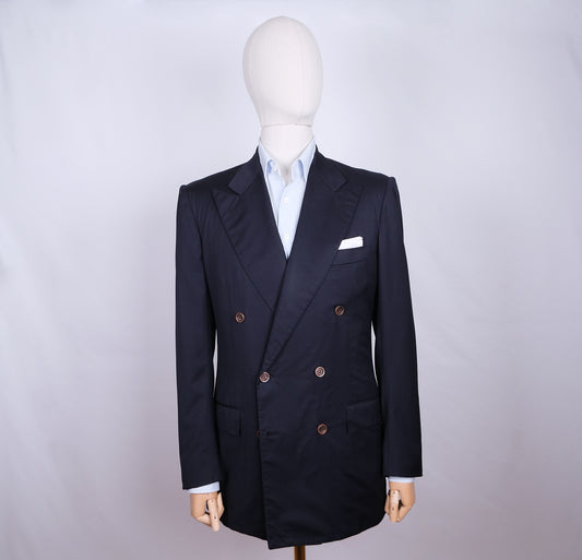 Kiton, sininen klubitakki, koko 50, käsintehty Napolissa