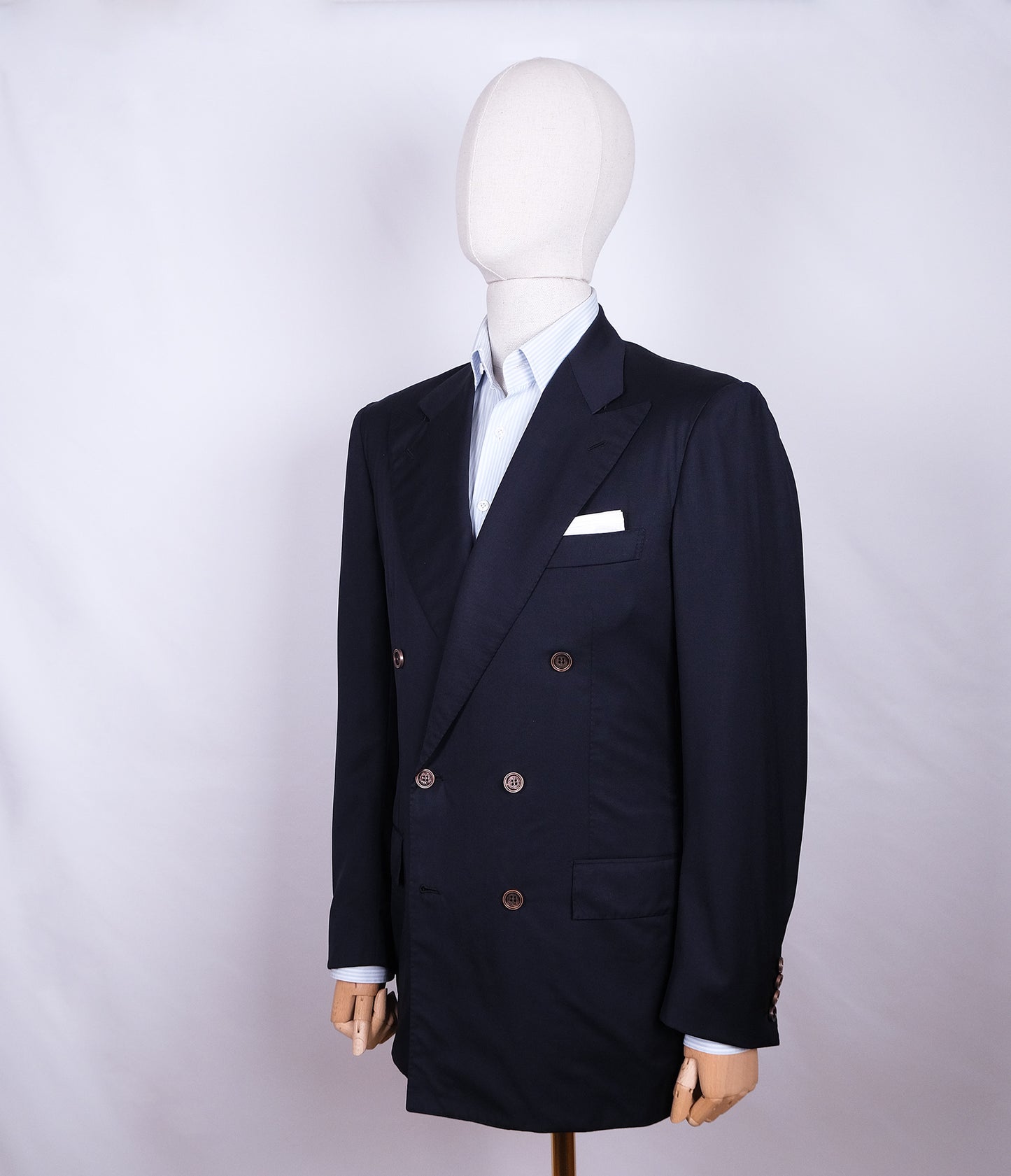 Kiton, sininen klubitakki, koko 50, käsintehty Napolissa