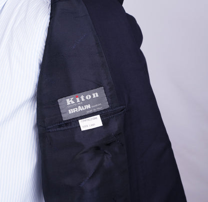 Kiton, sininen klubitakki, koko 50, käsintehty Napolissa