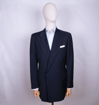 Kiton, sininen irtotakki, koko 50, käsintehty Napolissa