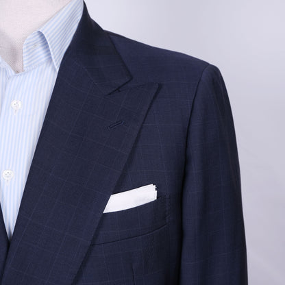 Kiton, sininen irtotakki, koko 50, käsintehty Napolissa