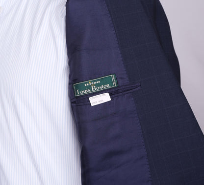 Kiton, sininen irtotakki, koko 50, käsintehty Napolissa