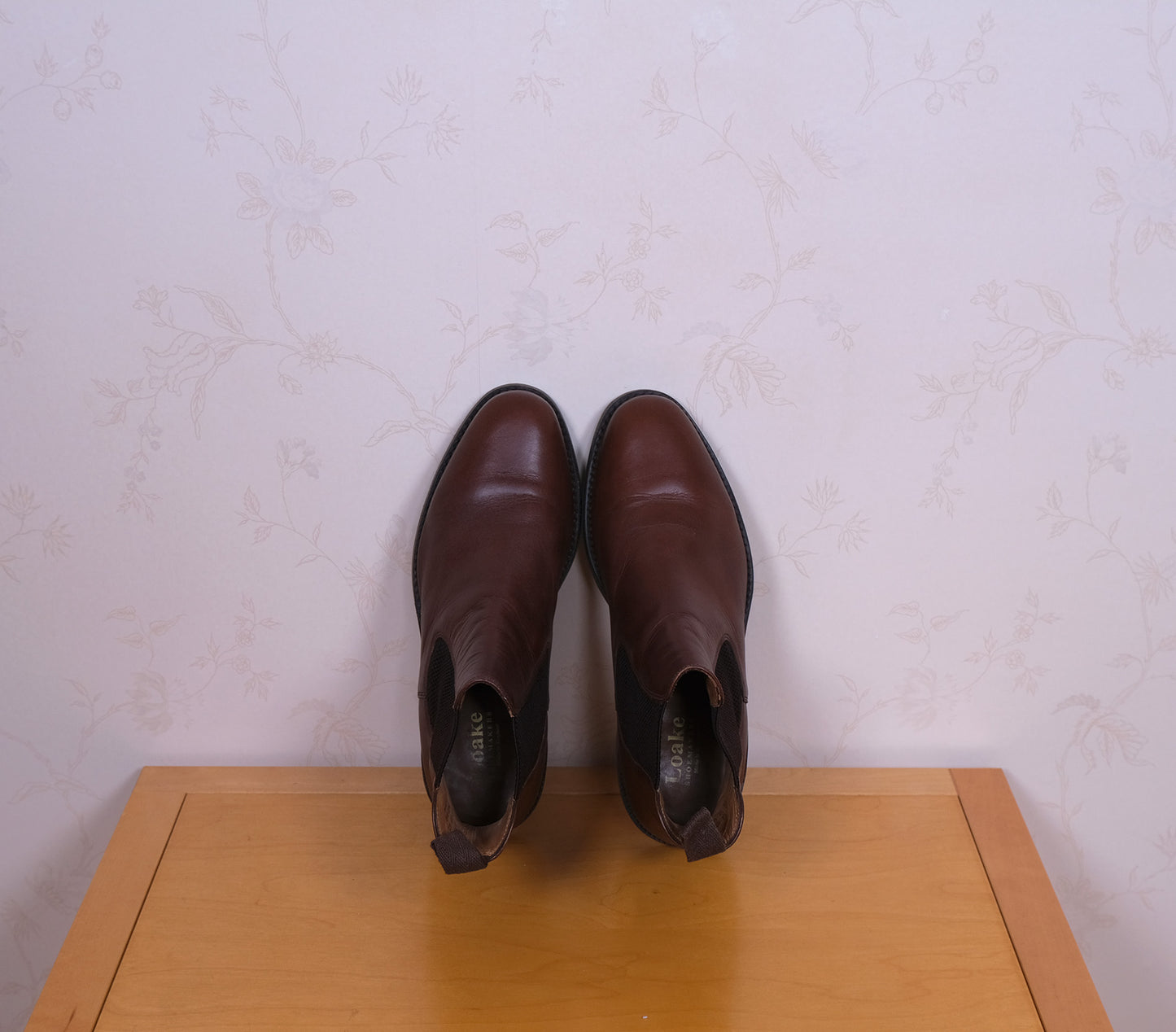 Loake, ruskeat chelsea-varsikengät, koko 42, kumipohjat