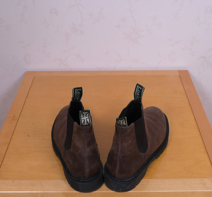 Loake, ruskeat chelsea-varsikengät, koko 43, kumipohjat