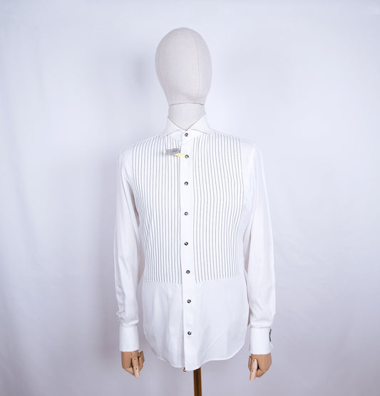 Patrick Hellmann, dinner shirt, size 40EU, striped pattern