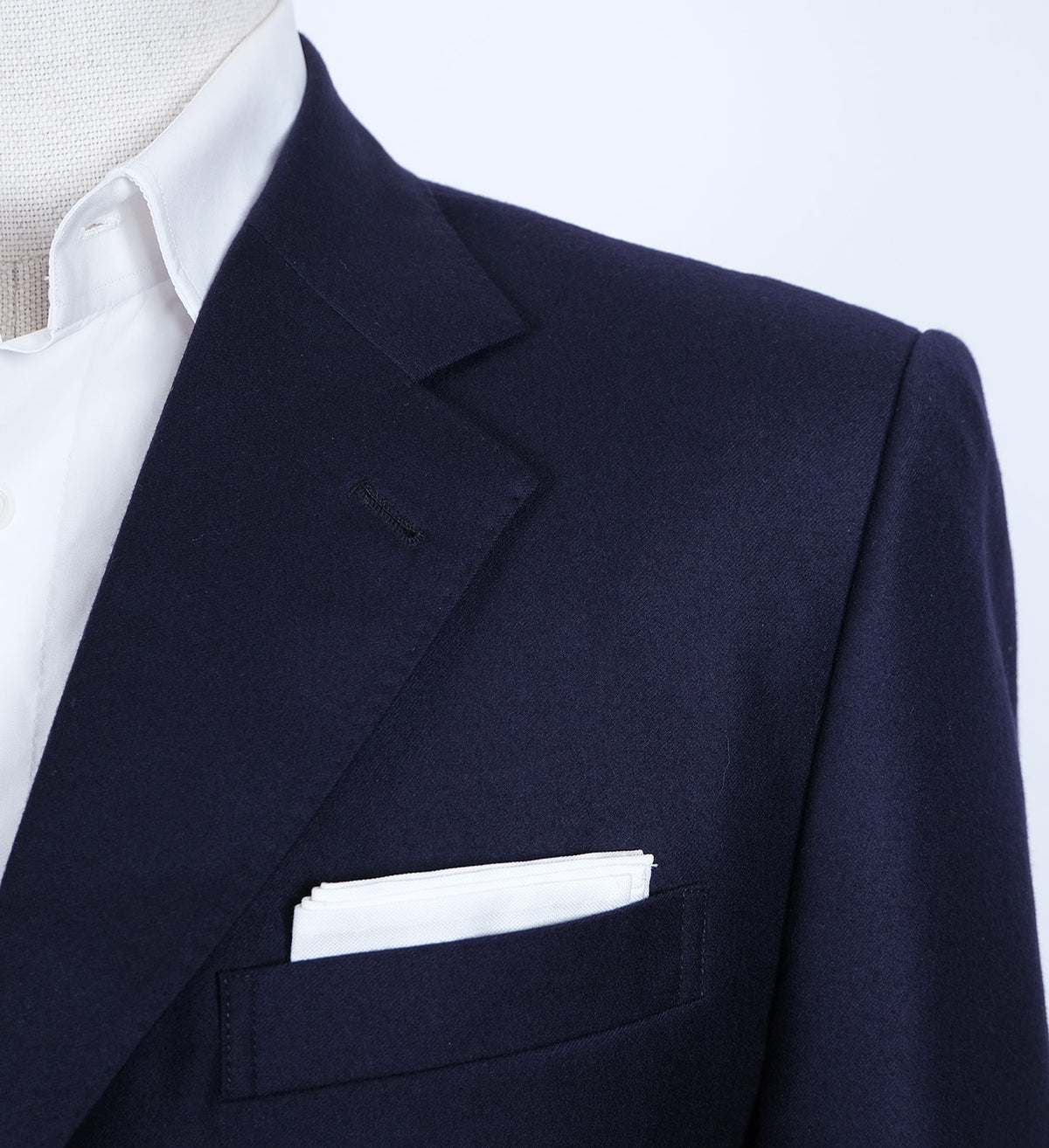 Pinstripes, sininen klubitakki, koko 50, käsintehty