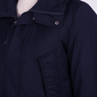 Woolrich, sininen parkatakki, koko M, villaa ja untuvaa