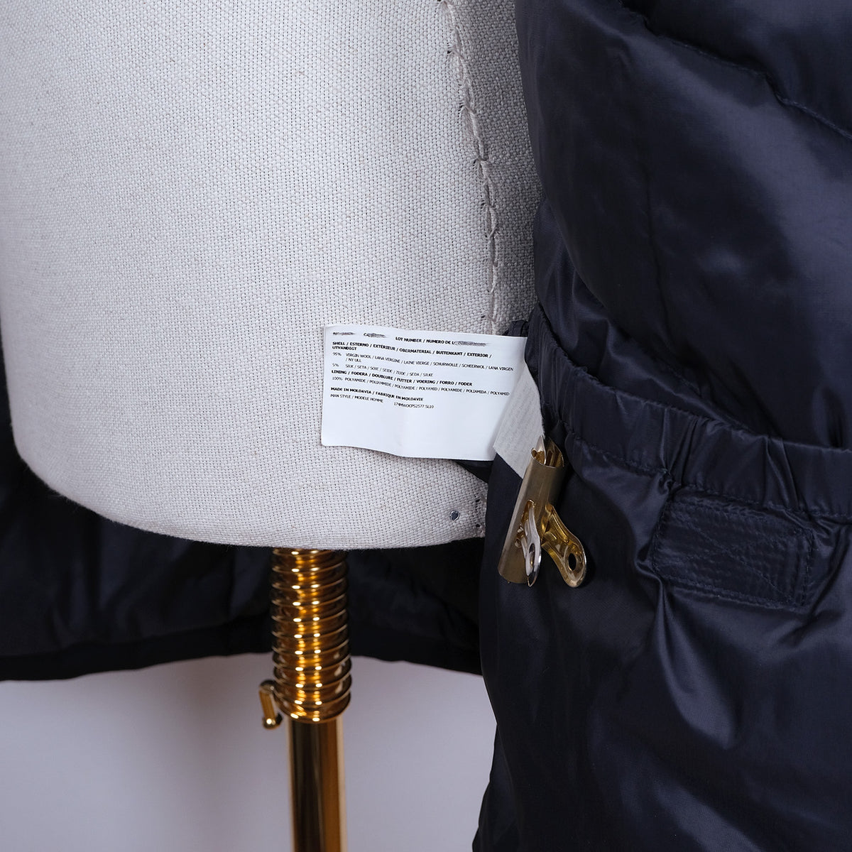 Woolrich, sininen parkatakki, koko M, villaa ja untuvaa