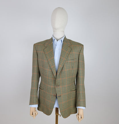Fioravanti, ruskea tweed-takki, räätälityötä, koko 52, ovh $5000