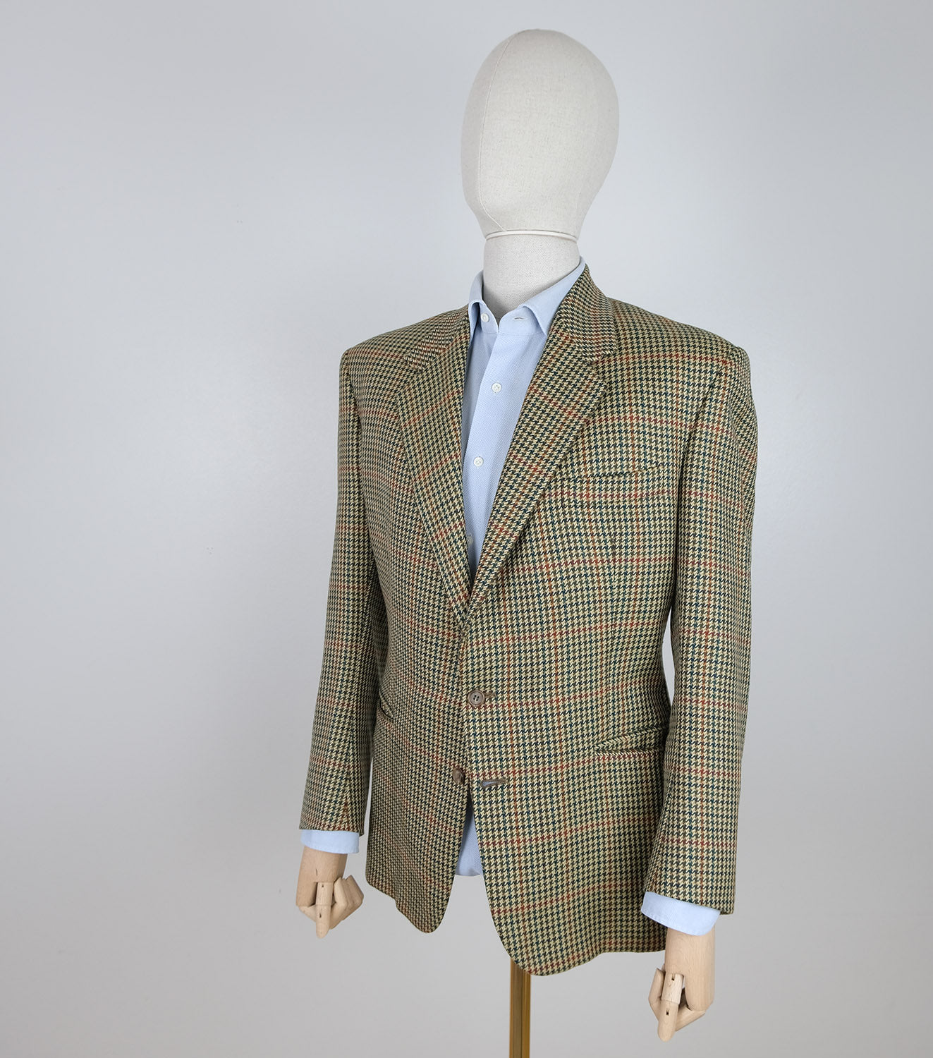 Fioravanti, ruskea tweed-takki, räätälityötä, koko 52, ovh $5000
