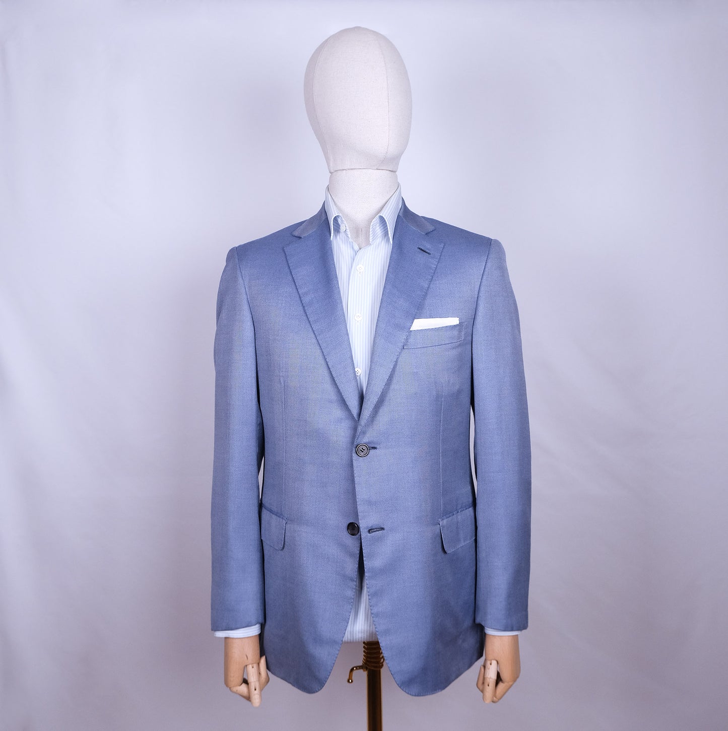 Brioni, sininen irtotakki, koko 48, kashmir-silkkikangas