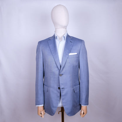 Brioni, sininen irtotakki, koko 48, kashmir-silkkikangas