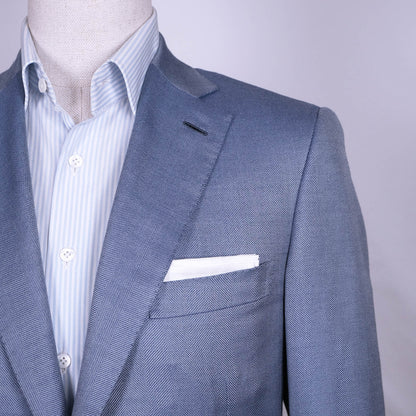 Brioni, sininen irtotakki, koko 48, kashmir-silkkikangas