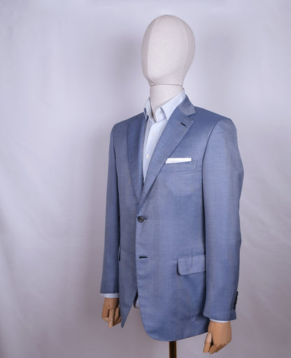 Brioni, sininen irtotakki, koko 48, kashmir-silkkikangas