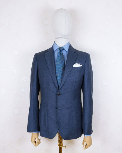 Tailor Eklund, blue bespoke suit, size 48EU, Finnish craftsmanship