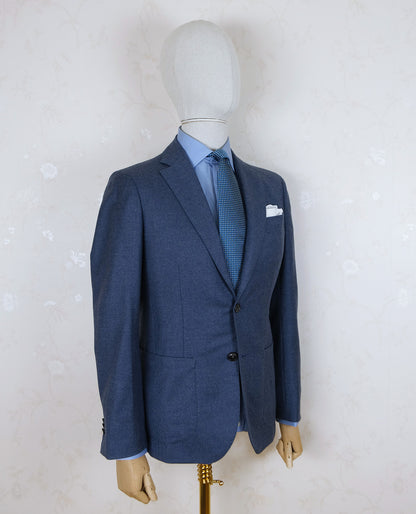 Tailor Eklund, blue bespoke suit, size 48EU, Finnish craftsmanship