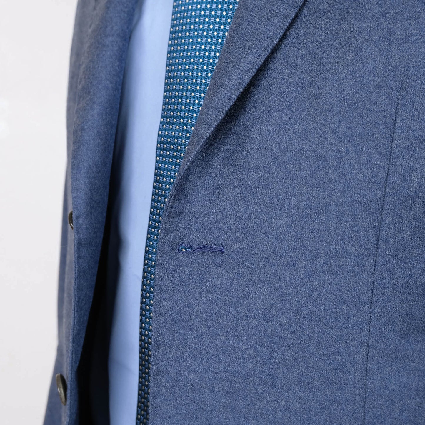 Tailor Eklund, blue bespoke suit, size 48EU, Finnish craftsmanship