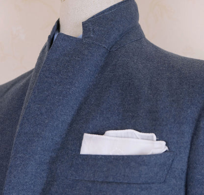 Tailor Eklund, blue bespoke suit, size 48EU, Finnish craftsmanship