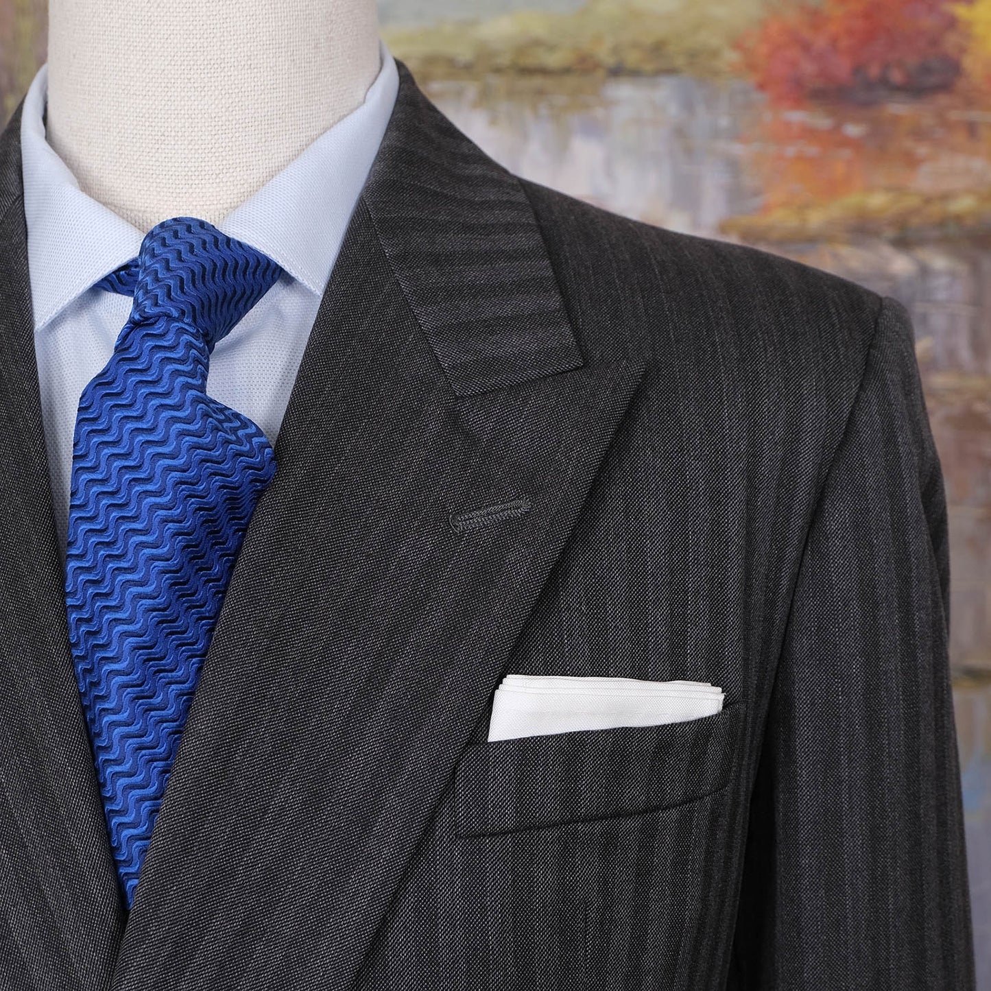 Vaatturinliike Sundstedt, harmaa puku, koko 54, suomalaista käsityötä