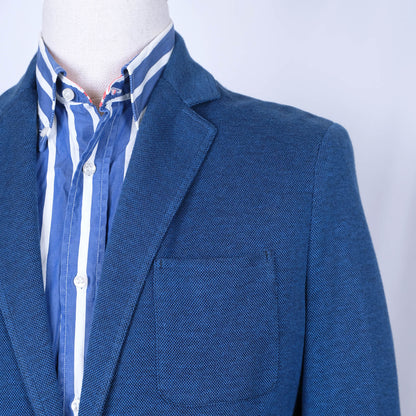 Ermenegildo Zegna, sininen neulottu irtotakki, koko M