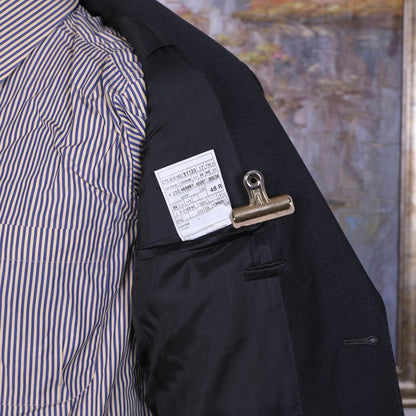 Ermenegildo Zegna, tumma puku, koko 48, flanellivillaa