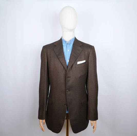 Ermenegildo Zegna, brown cashmere jacket, size 52EU