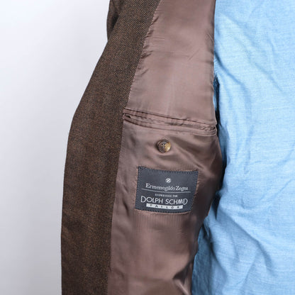 Ermenegildo Zegna, ruskea irtotakki, koko 52, kashmirtakki
