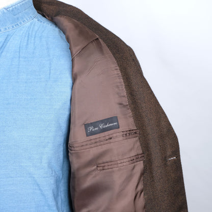 Ermenegildo Zegna, ruskea irtotakki, koko 52, kashmirtakki
